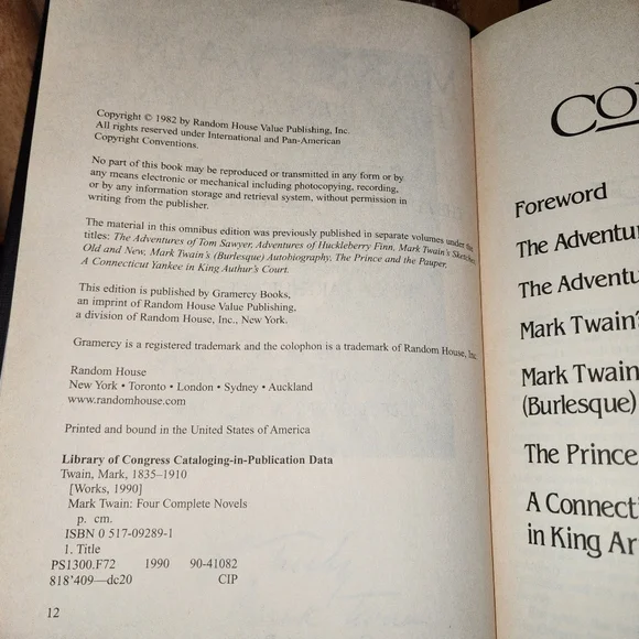 Mark Twain Four Complete Novels Hardcover Book - Picture 4 of 6